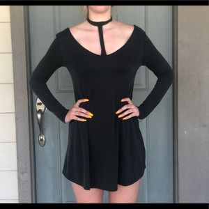 Necktie mini dress